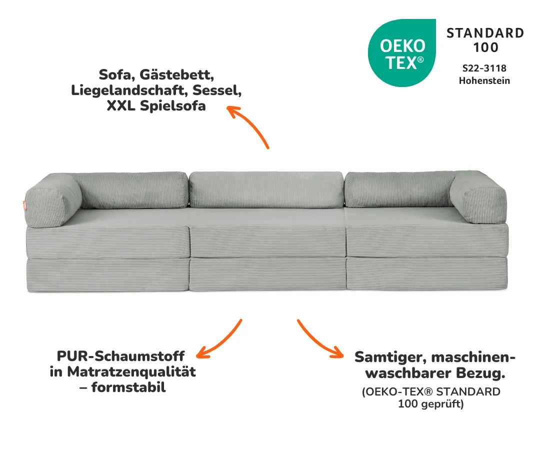 Family Sofa 3-Sitzer - Image 38